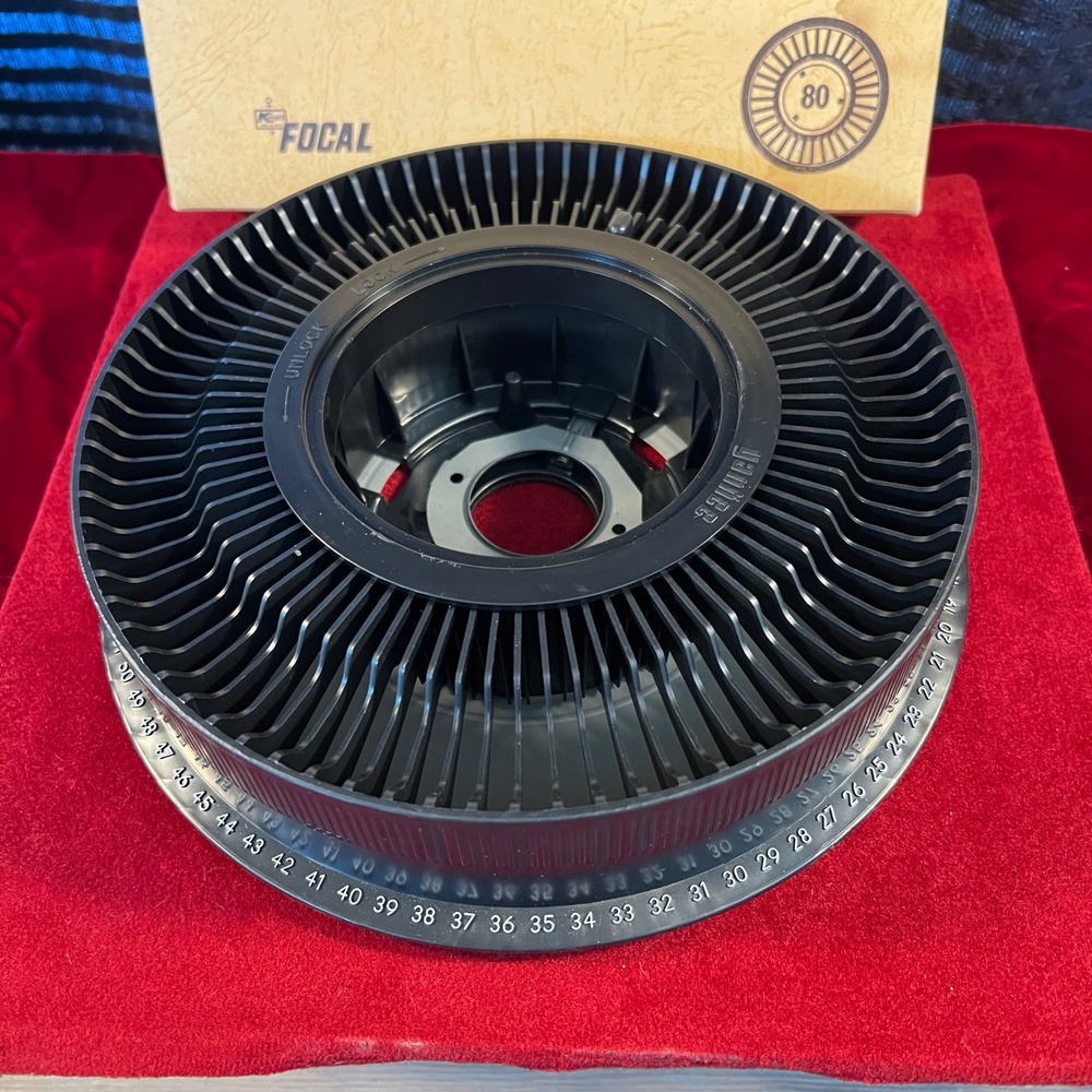 3 Focal Rotary Slide Tray for Kodak Carousel Projectors 80 Capacity VTG Boxed